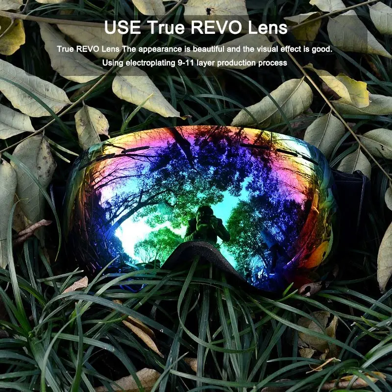 ZOYOSPORTS брендовые зимние очки двойные противотуманные лыжные UV400 мужские и женские спортивные сноубордические