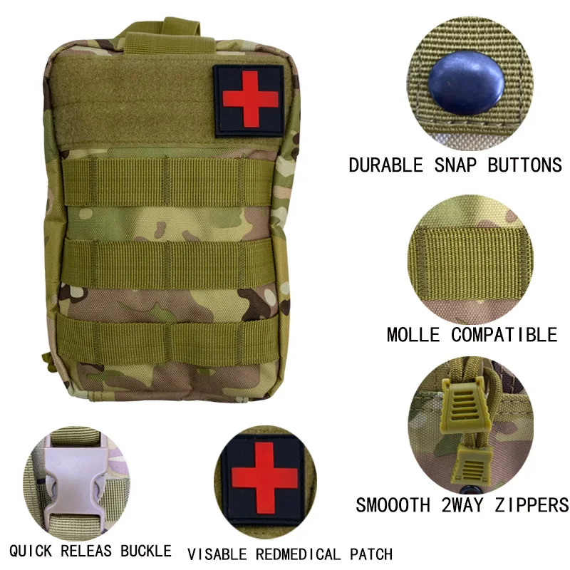 Evercredit Wholesale duffle bagTactical RipAway Medical Bag Emergency Molle Pouch Doctor First Aid Kit Utility Ifak Medical Bag