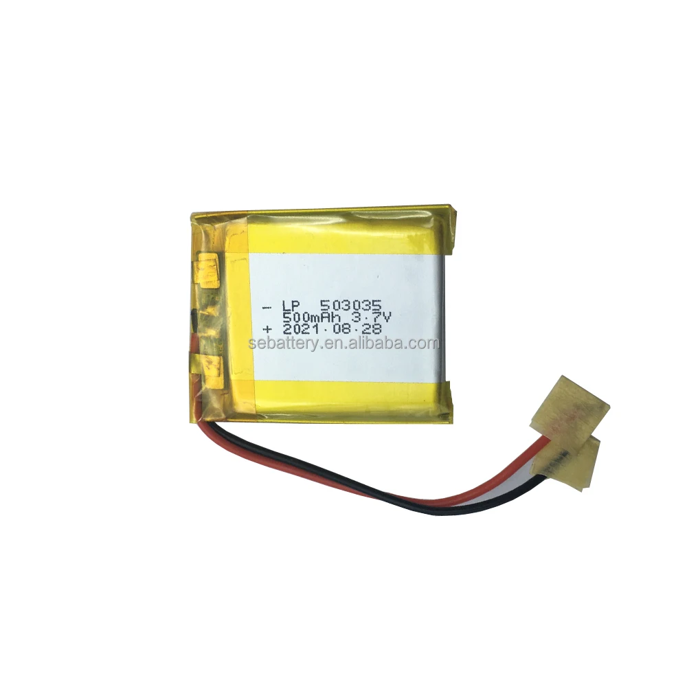 SUN EASE Small PCM Li-polymer Battery LP 503035 500mAh 3.7Volt  Li po akku 3.7v 500mah lipo battery