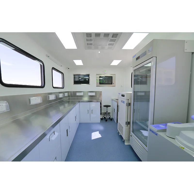  Remote areas mobile on-site laboratory exhaust system