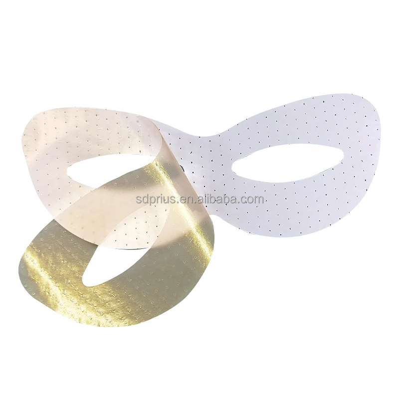Biodegradable fabric gold color eyes mask paper Dry Mask Sheet hydrogel absorbing face mask