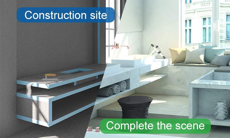 Wedi Style XPS Foam Insulation Board Tile Backer Board  50 mm for Wall Application New material Ready to Ship