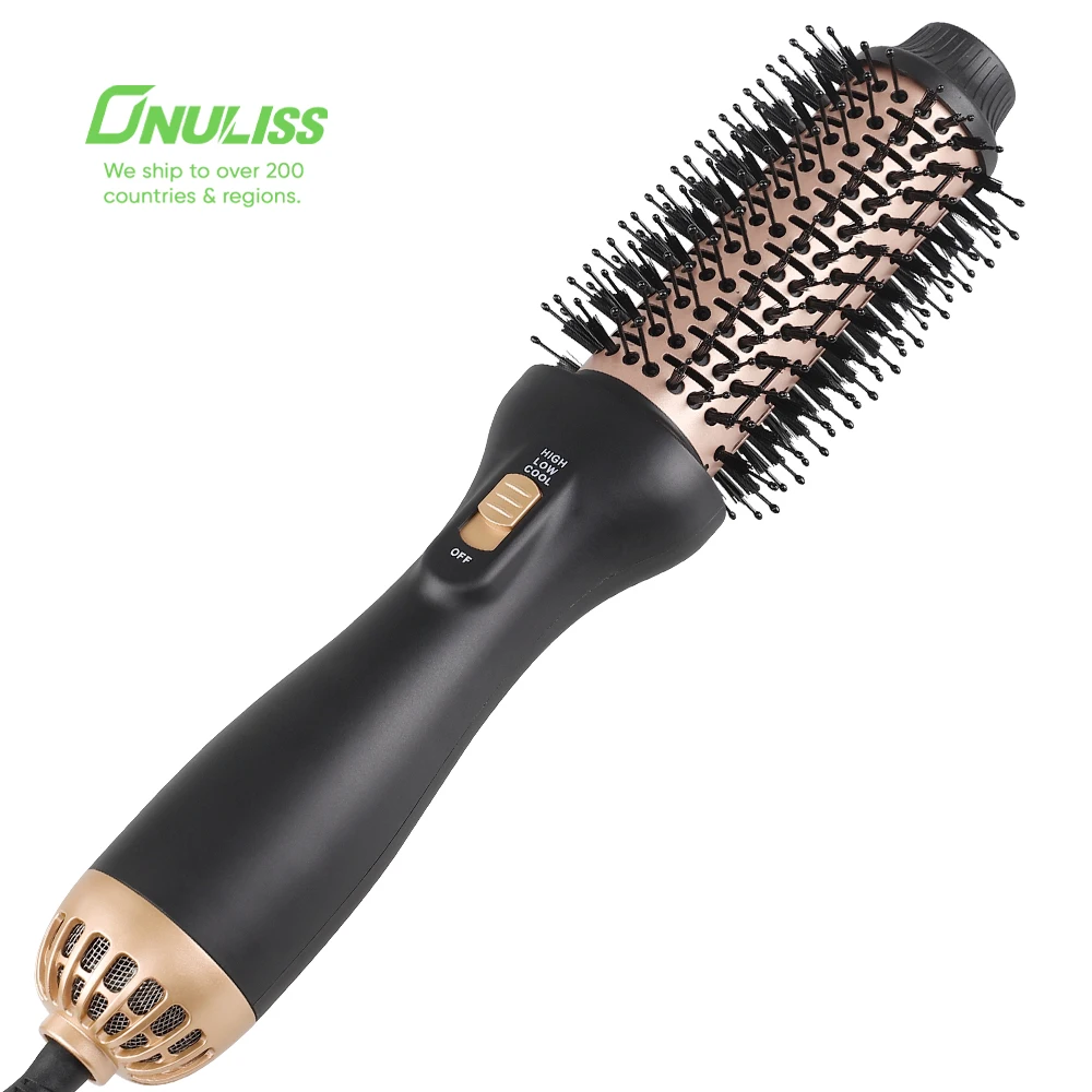 One Step 3 In 1 Hair Straightener Curler Fast Drying Hot Air Brush Blow Dryer Professional Portable Salon Brushing Hair Dryer