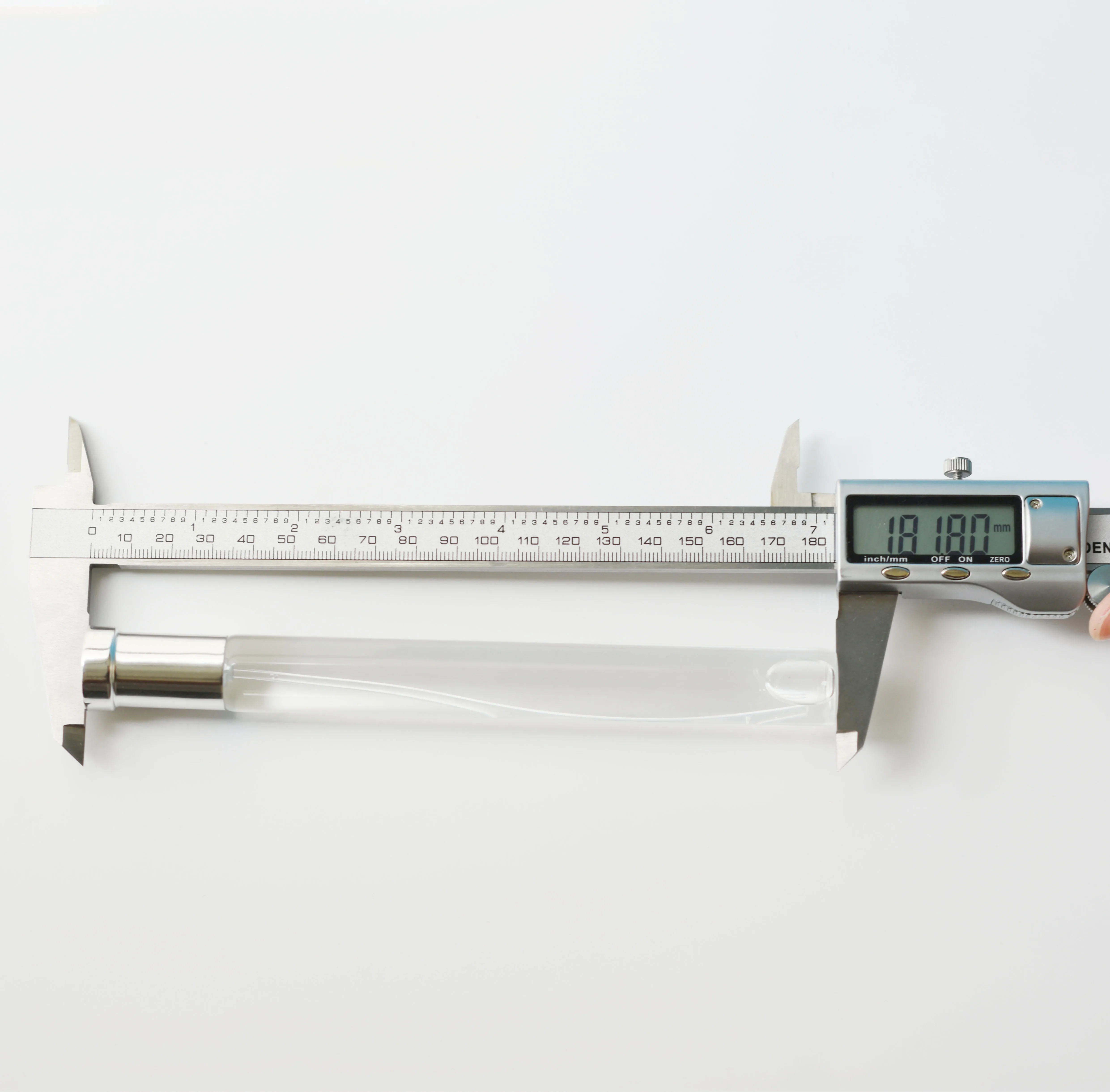 HeLun 1oz 30ml 32ml 35ml D19mm H155mm Empty Cylenderical Round Tube Glass Perfume Bottle Packaging