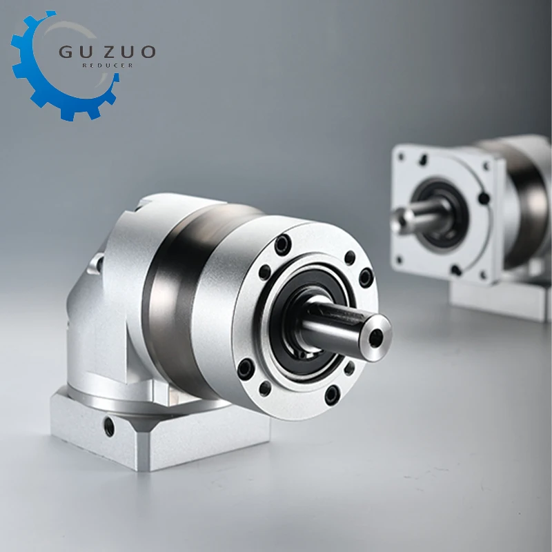 High Performance HLR060 Round Flange Output Reducing Planetary Gearbox With Double Stage Ple060 Ple090 Ple120 Ratio 1:4 1:5