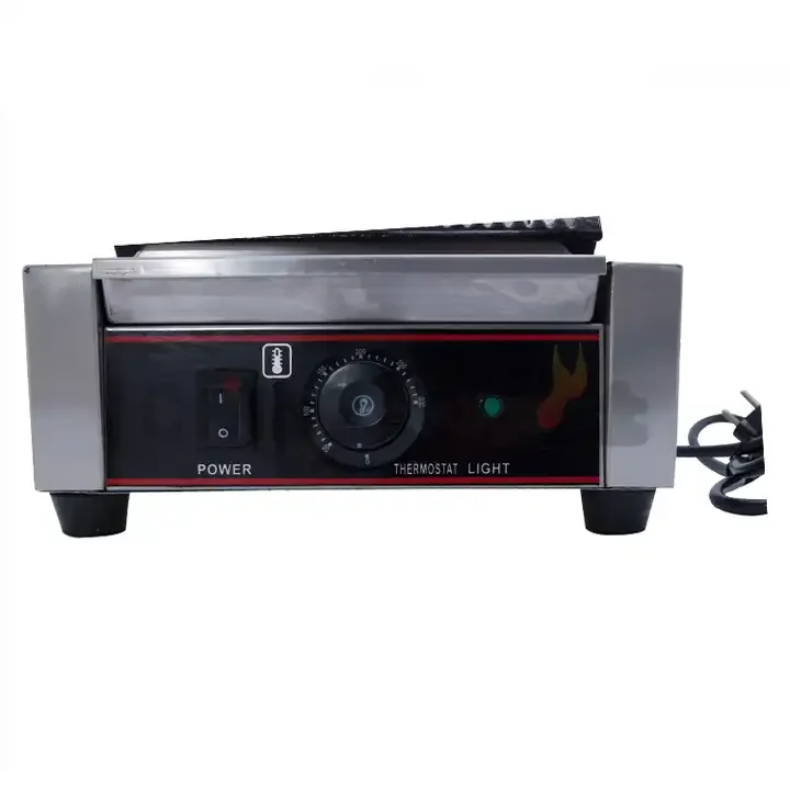 Customized Cast Iron Non Stick Commercial Sandwich Bread Panini Grill Electric Grill Contact Grill For Fast Food Restaurant