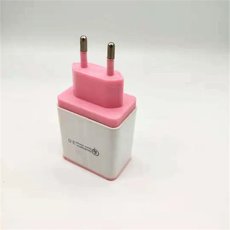 
Color universal 3 usb charger adapter portable usb wall phone charger 5v1.2a 