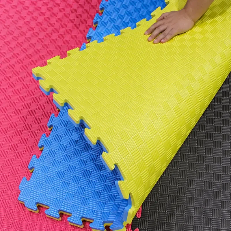 heavy duty inter locking floor mats judo mats black and white foam