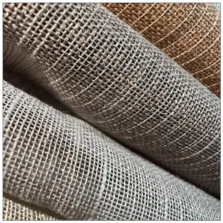 Professional Supplier Doris Slub Tulle fabric 100% Polyester Linen Look Sheer Voile Curtain Fabric Home Textile Fabric