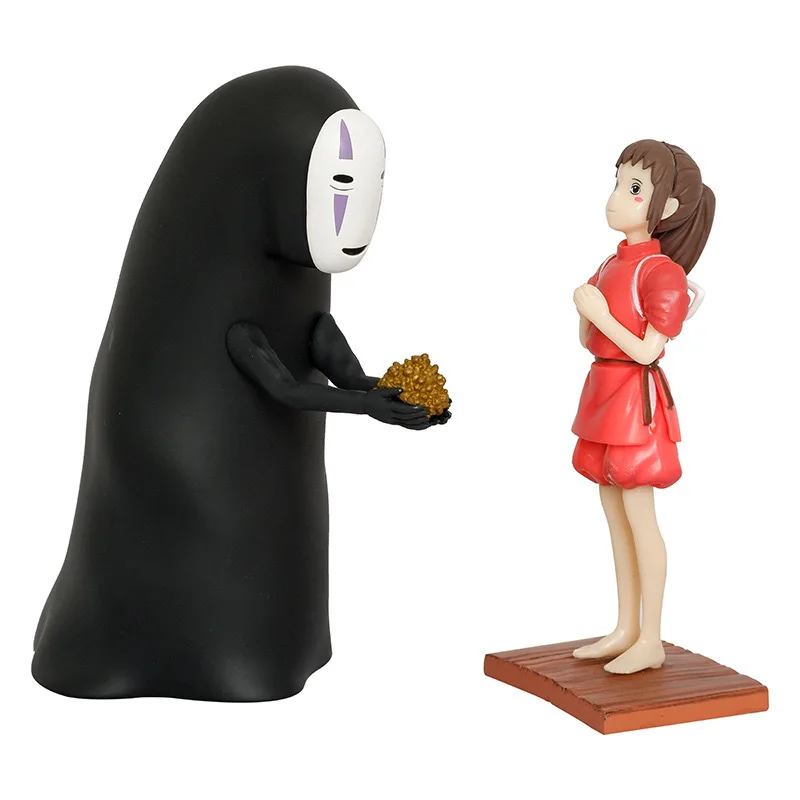 Anime PVC Spirited Away Sen to Chihiro no kamikakushi A Voyage of Cogino chihiro and No Face man Action Figure