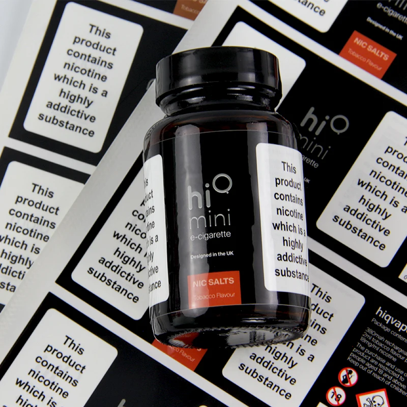 Custom printing logo Multilayer Label Self Adhesive and Waterproof Vinyl Multi-layer Label for small business and bottle packing