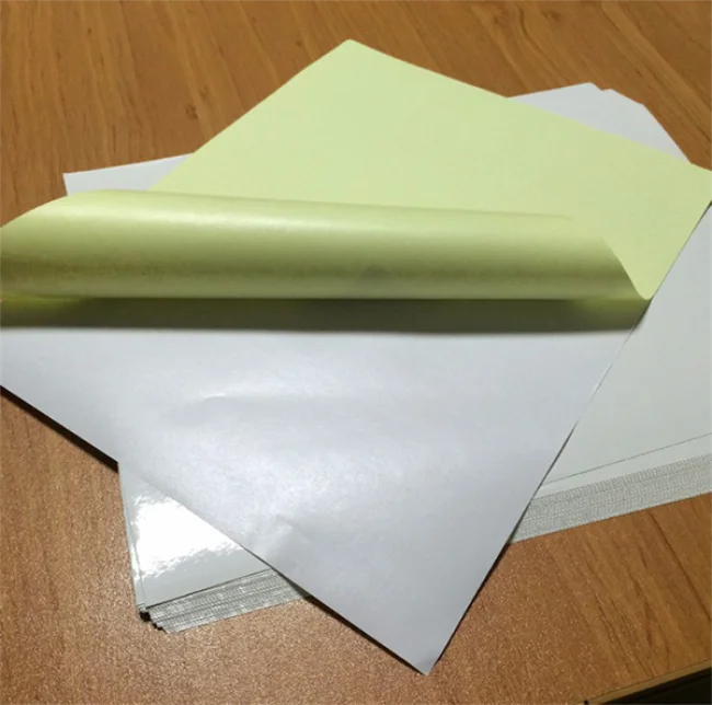 coated sticker  paper high gloss sticker paper self adhesive paper extensive used for printing&packing