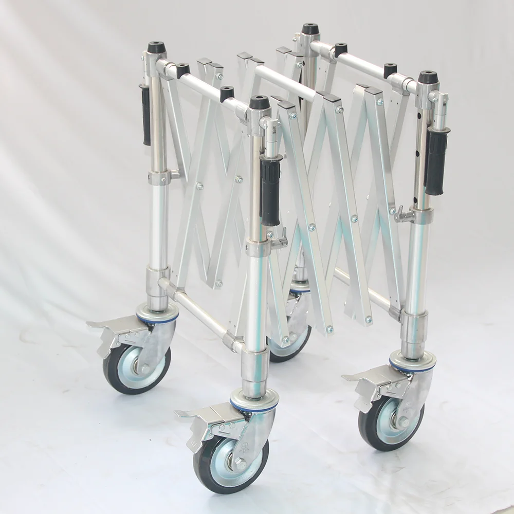 YXZ-D-4 Hot selling Funeral Products aluminum alloy Coffin and silver basket trolley church truck