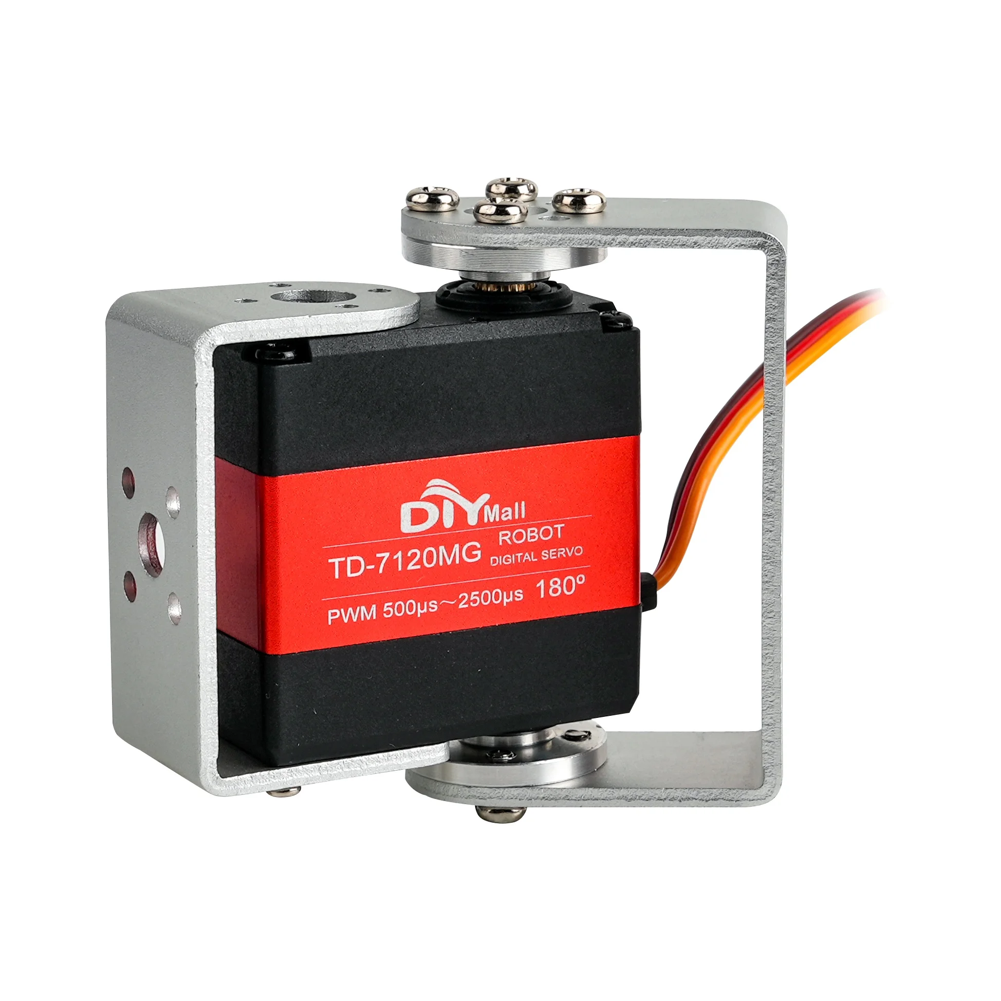 20Kg Digital Servo Dual Shaft Steel Gear TD-7120MG Robot Servo with U-shape Bracket for DIY Robotics Mechanical Arm DIYmall