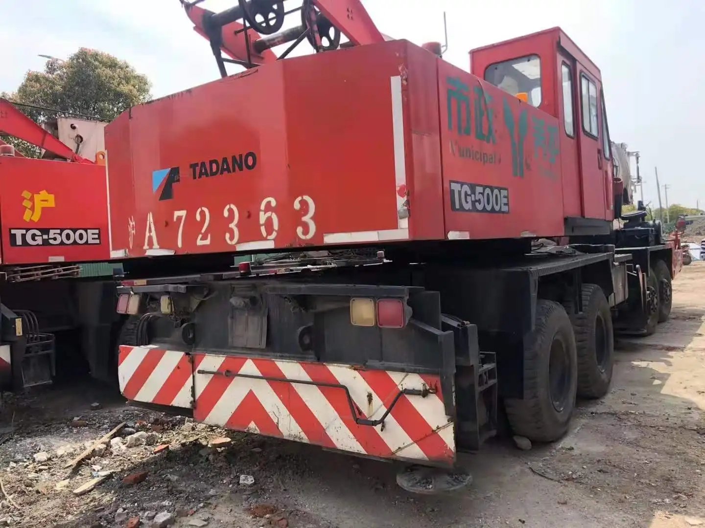 Использованы японский Tadano TG-500E Технические данные: около 50 т Автокран хорошем рабочем состоянии по разумной цене