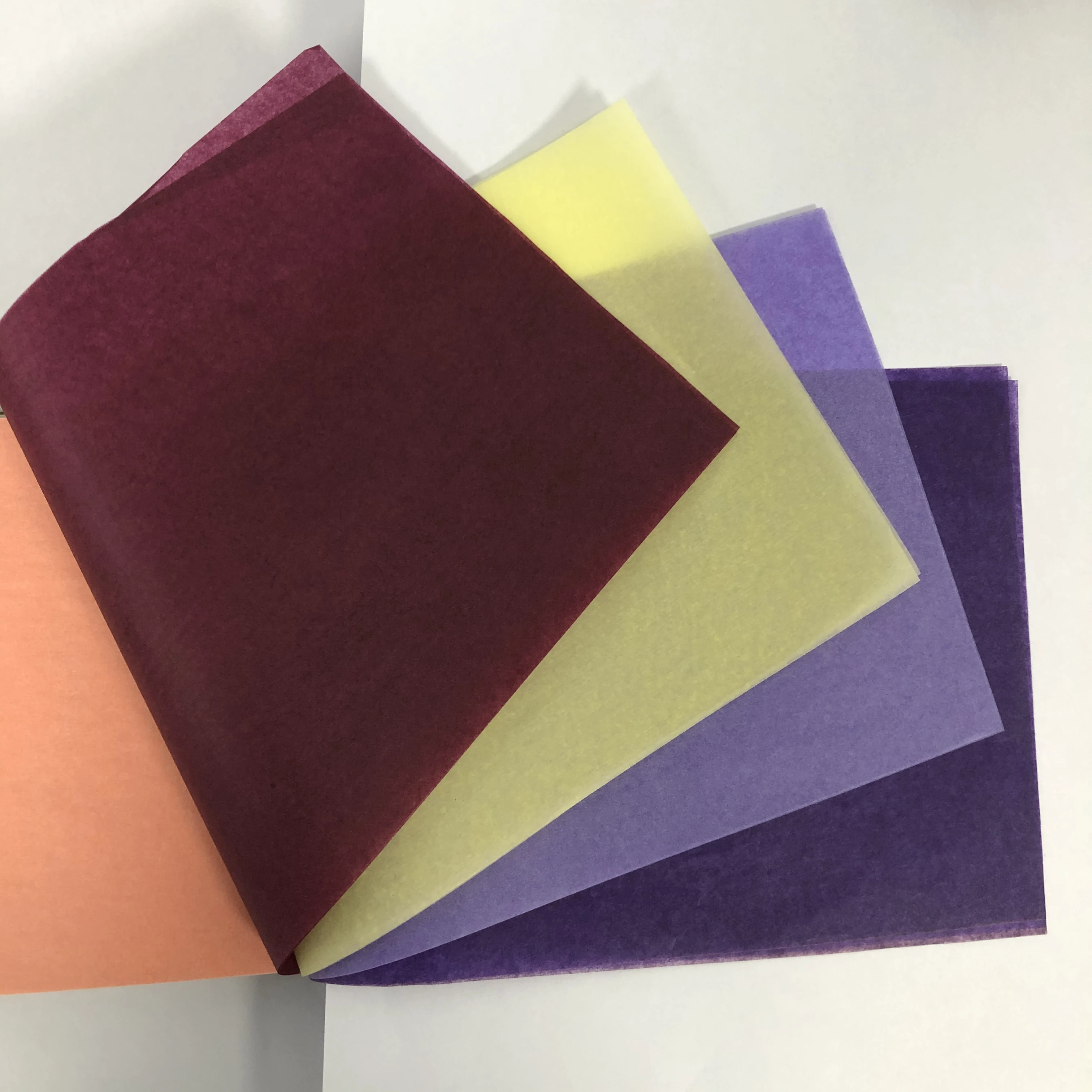 Moisture-Proof Colored Waxed Tissue Wood Pulp Pulp with Coating for Flower Wrapping Paper for Print and Chemical Industries