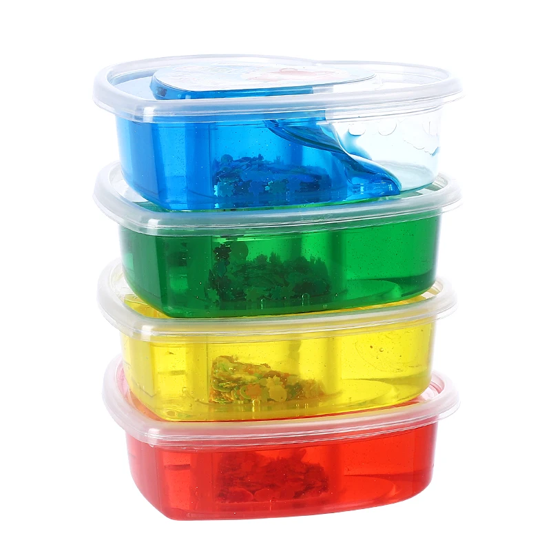 Двойной внутренний слой слайма в форме сердца, сделай сам, нетоксичный Кристальный слайм, экологичный слайм, сертифицирован EN-71