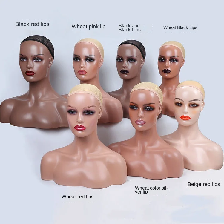 Mannequin Head for Wigs Mannequin Head with Shoulders Wig Display  head with half body mannequin for wigs