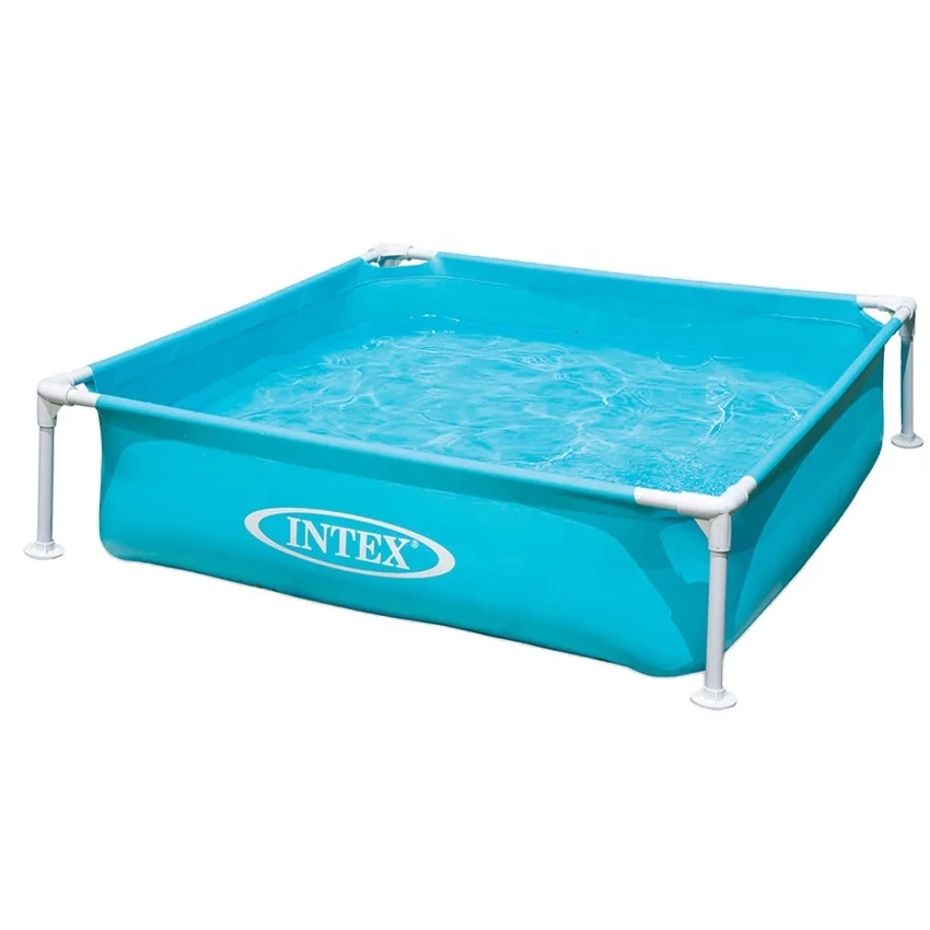 INTEX 57173 Mini Square Frame Swimming Pool for Kids Pets