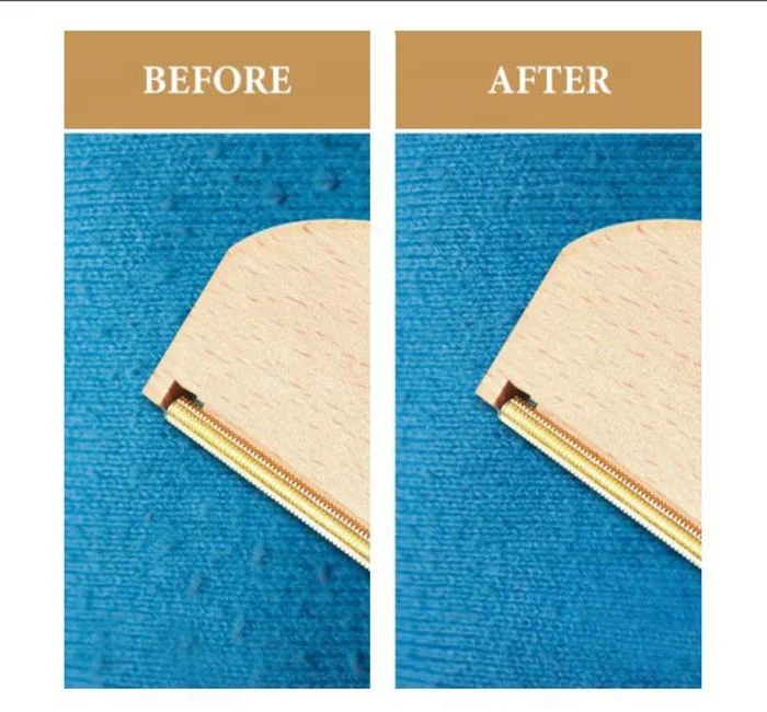 Wooden Cashmere Sweater Comb Beech Lint Remover for Clothing Brushes