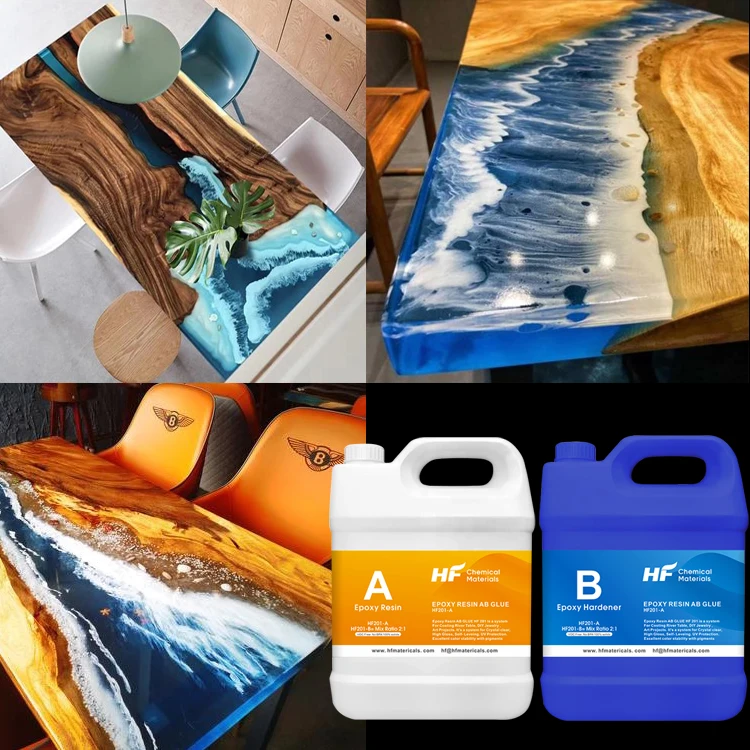 
Hengfeng Wood Adhesive Bottle Price Waterproof Epoxy Resin Ab Stickers for Furniture Wood Glue 
