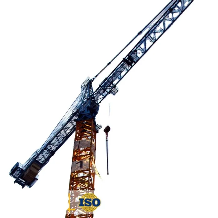 tall building 8T self raised tower crane QTZ80 (5512) luffing jib tower crane