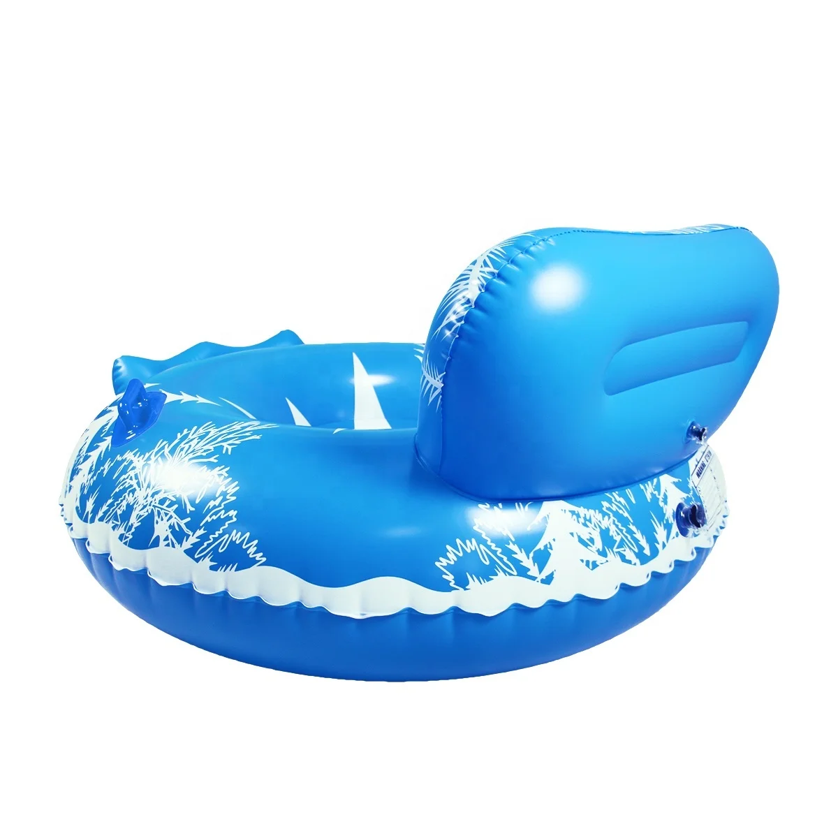 Winter Toys Inflatable Snow Tube Heavy Duty Inflatable Snow Sled Round Towable Snow Sledge for Kids and Adults