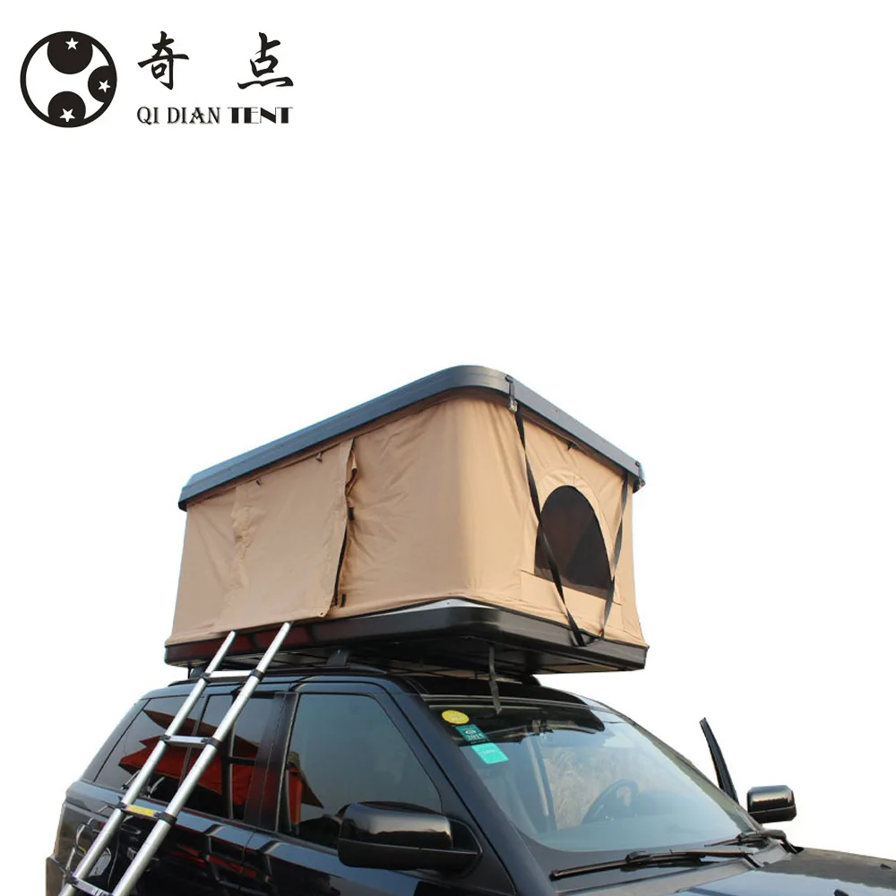 Outdoor Camping RTT Factory Logo Printing Up top Camper Trailers Hard Shell Roof Top Tent