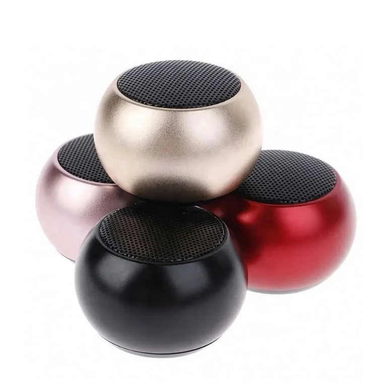 Mini M3 heavy bass subwoofer plating perfect sound Speakers Sports Portable music player Small Round Wireless Speaker for party
