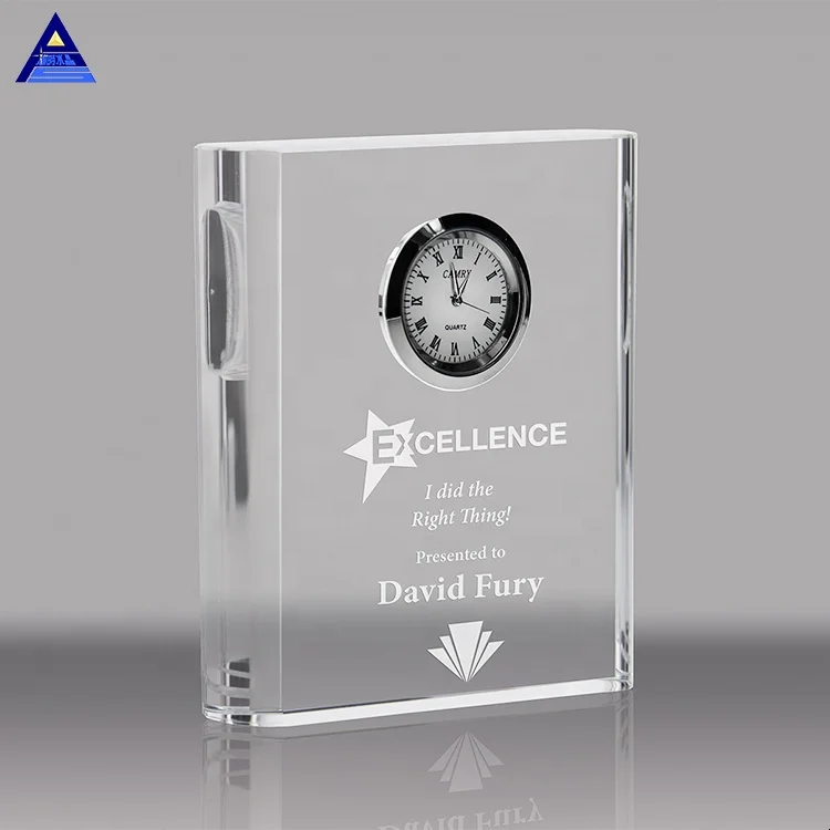 High Quality Antique Decoration Mantel Crystal Clock Table & Desk Clock