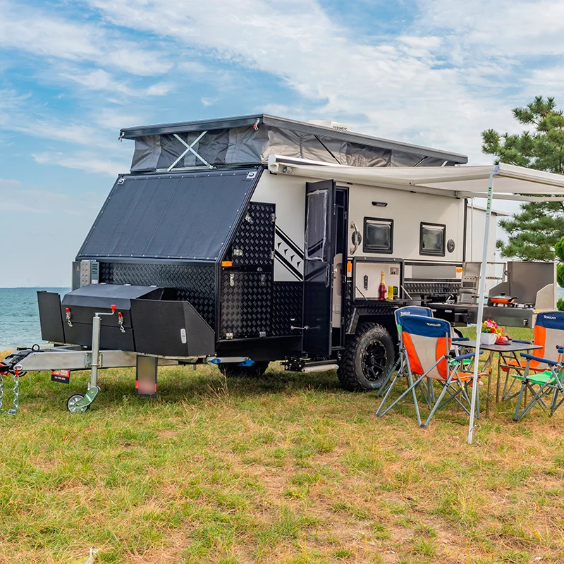 RVHOMELAND Fully furnished caravan trailer camping off road hybrid caravan