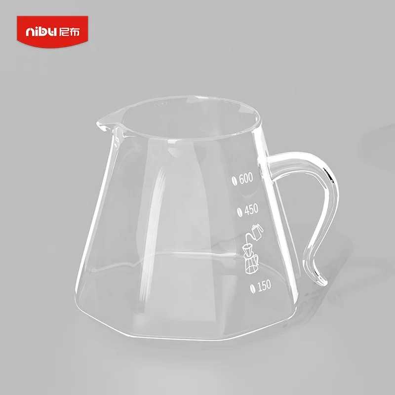 Sharing Pot High Borosilicate Coffee Maker Heat Resistance Pour Over Drip Kettle Set Glass Coffee Server Pot