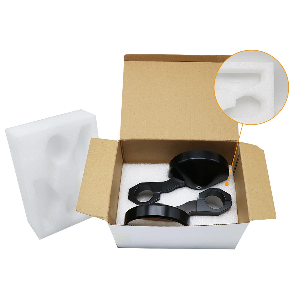 
Black Aluminum Rear View Mirror 1.75