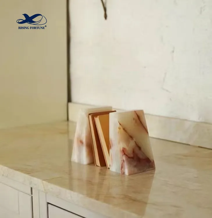 Fully Customized material Made Best ONYX AND MARBLE BOOKENDS / 100% High Quality ONYX AND MARBLE BOOKENDS