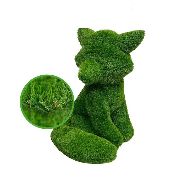 DW1-1 DIY Garden Home Ornament Decorative 3D Faux Topiary Style Animal Grass Sculpture Shaped Plant