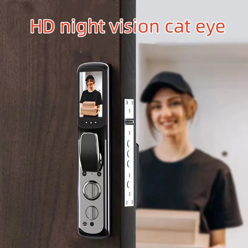 Goking tuya wifi 3d face recognition smart home door lock  with cam Korea digital outdoor entry lock finger print
