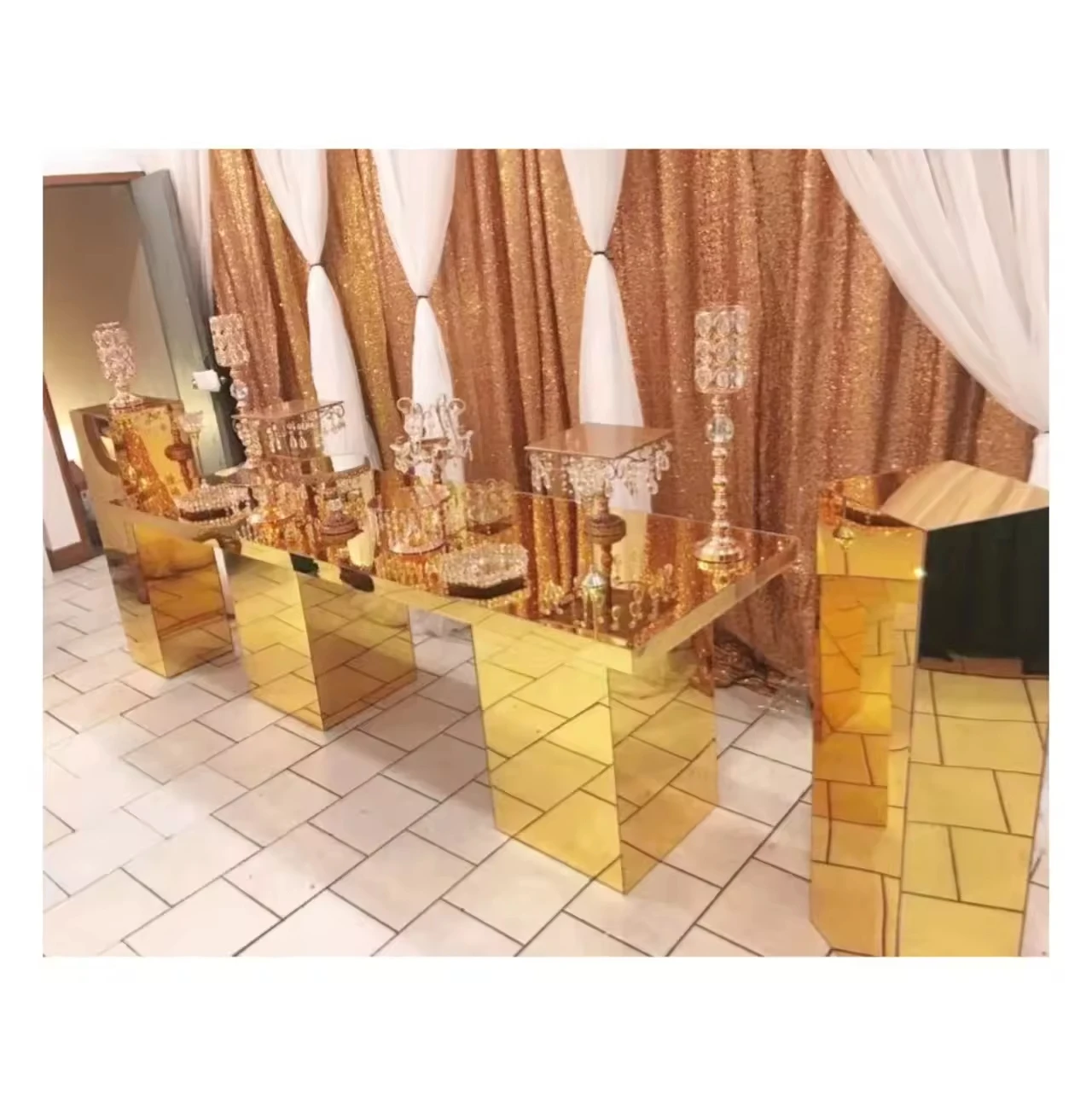 Wedding furniture table and chairs bridal sweetheart cake table wedding reception table