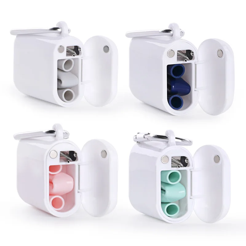 New Product Portable Collapsible Silicone Drinking Reusable Straw With Case