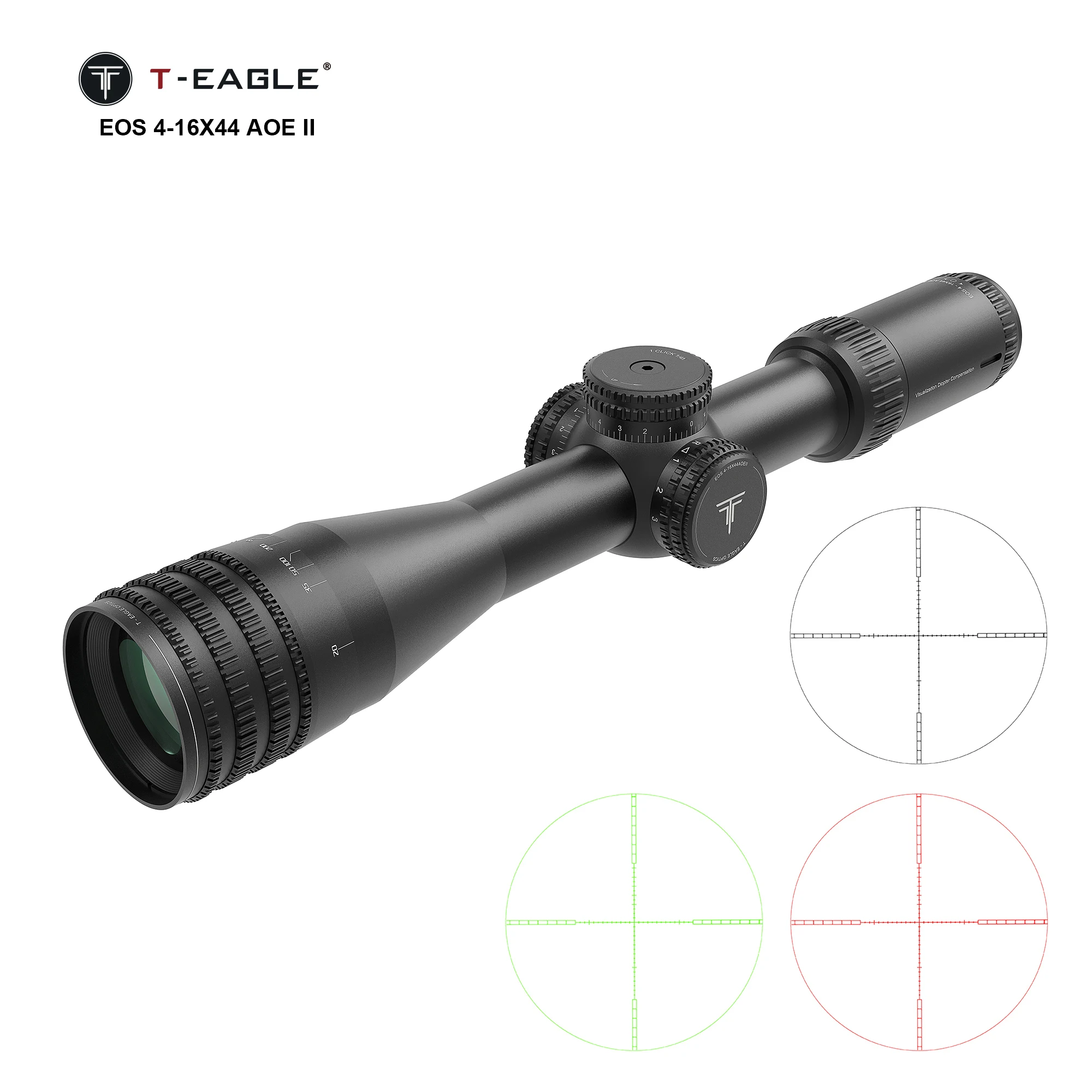 New Model T-EAGLE EOS 4-16X44 AOE HK II Small Parallax Sight Clear Imaging Hunting Scope Thin Border Scope & Accessories