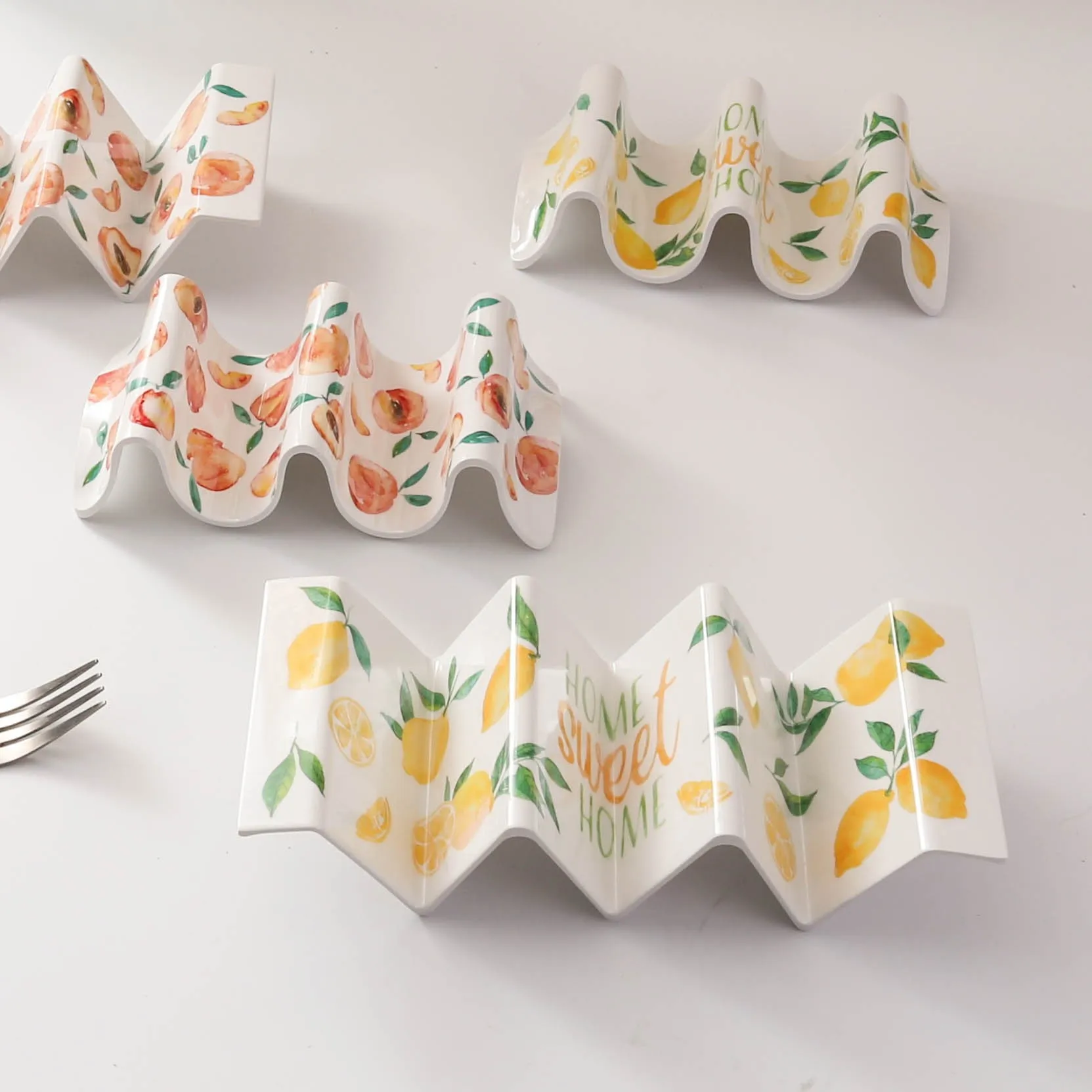 Оптовая продажа Небьющийся многоразовый цветной Меламиновый пластиковый держатель taco