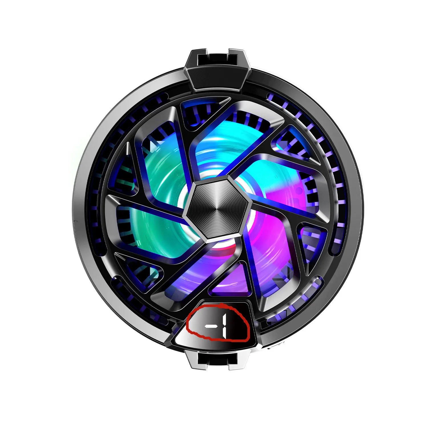 2023 новый продукт L10 Магнитный радиатор RGB светодиодный дисплей температуры охлаждающий вентилятор для мобильного телефона кулер