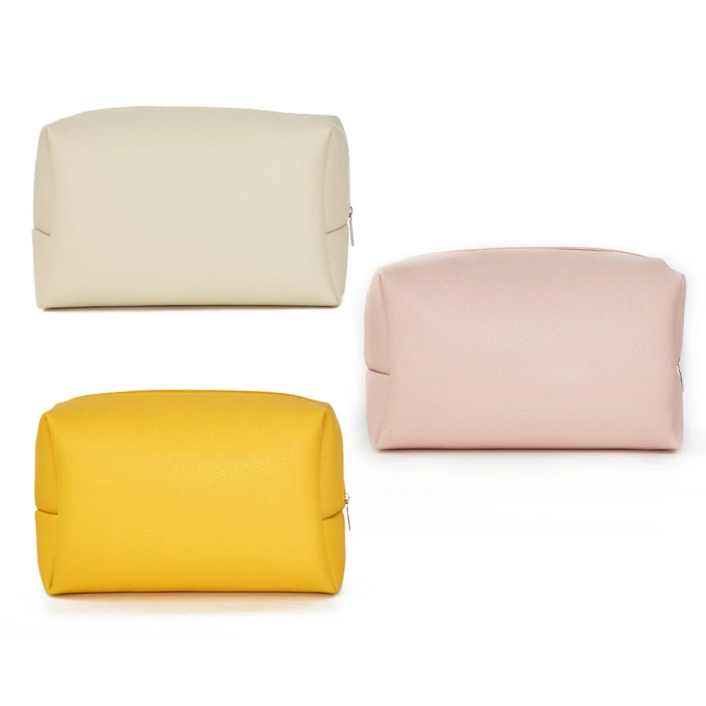 Biodegradable Eco Vegan Leather Cosmetic Bag