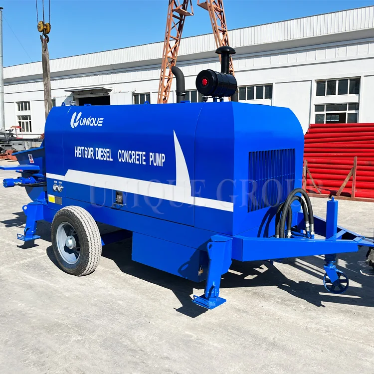 China supply price professional mini concrete pump with hoses