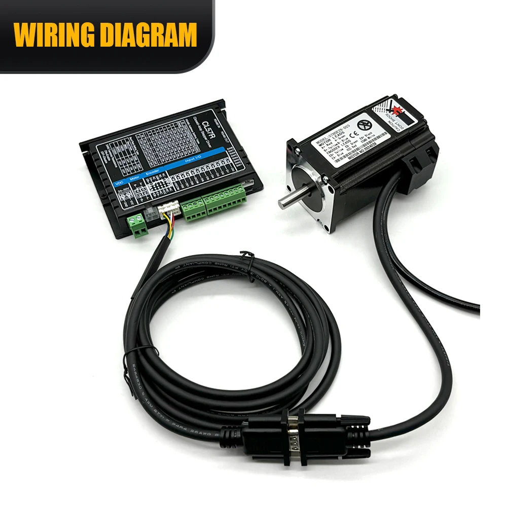 HLTNC motor kit nema23 57 Closed Loop Motor Paso a Paso with RS485 Modbus Digital Motor Driver CL57R Hybrid Servo Driver For CNC