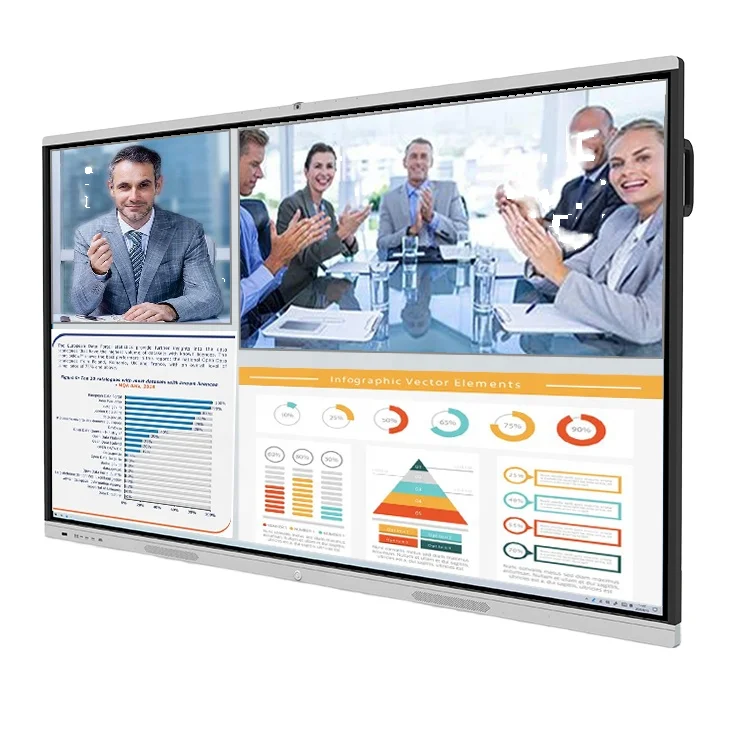 Best Price 75inches Smart Interactive Flat Panel Board LED Classroom Whiteboard with 86 Inch Screen Size Interactive Smart Board