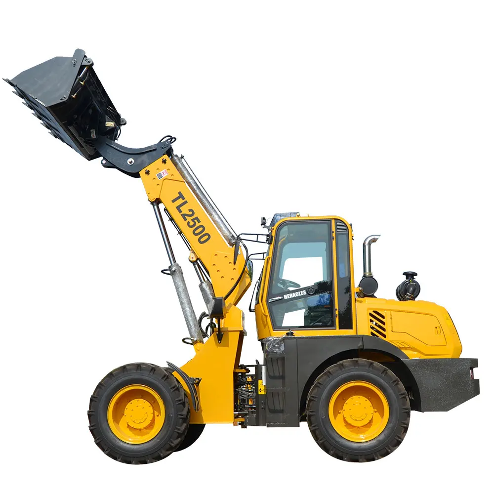 Earthmoving machinery 2 ton telescopic forklift telescopic wheel loader