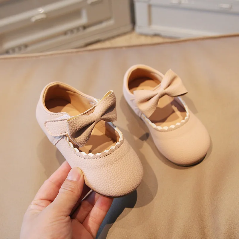 Free Shipping Baby 4  5 8 10 Years Children Production Atummn Guangdong Kids Dress MOQ 2 Girls Balerina Shoes