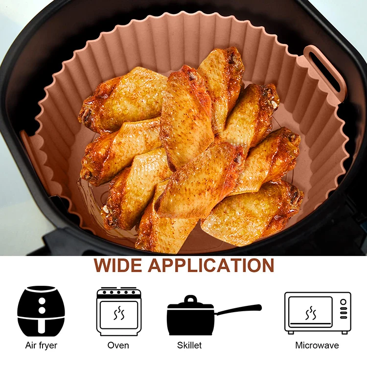 Reusable Silicone Air Fryer Accessories Liner Basket Air Fryer Silicone Pot Tray for air fryer