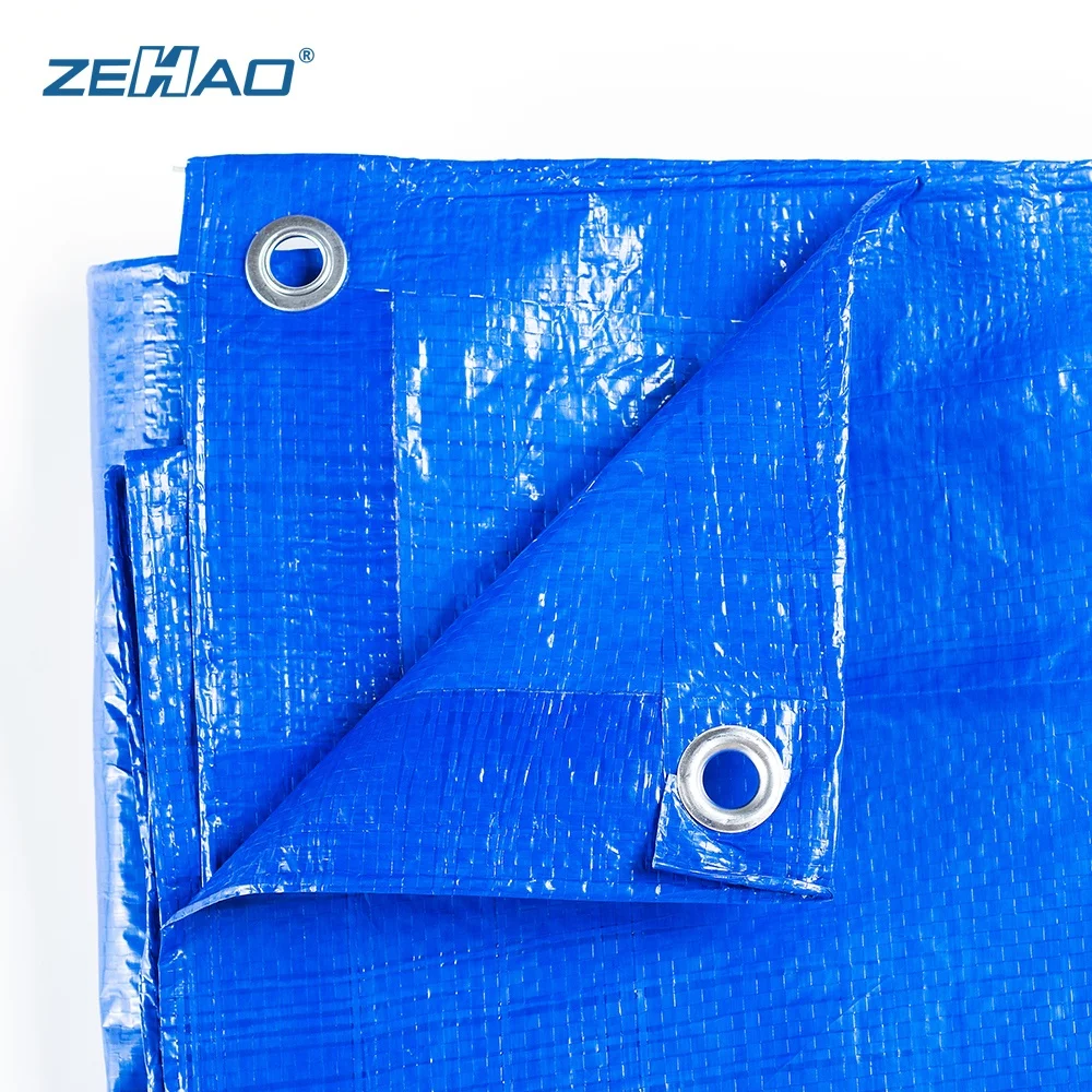 Heavy duty poly tarp PE waterproof tarpaulin cover china blue PE  tarpaulin