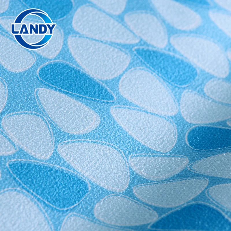 High Quality PVC Swimming Pool Liner Anti Slip Thickness 2mm Landy Blue Vinyl Swimming Pvc Pool Liner